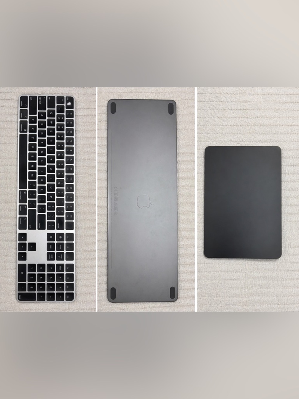 Apple Magic Keyboard Touch ID+ Magic Trackpad (Space Gray Bundle)